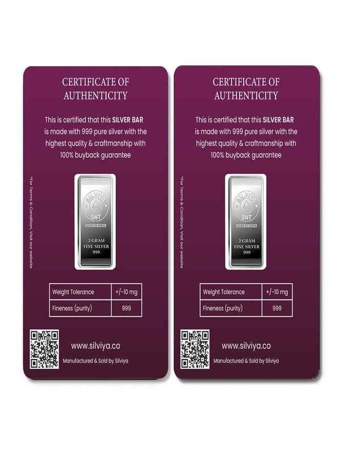 Silviya 999 Pure Silver Lucky Banyan Tree Coin | 2 Gm | Bar Shape | Gift of Every Occasion | Blessing - Image 2